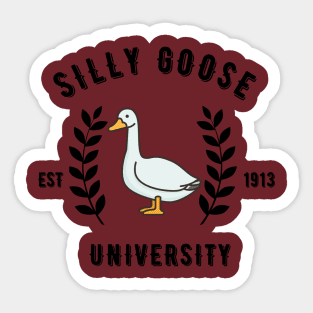 Silly Goose University Sticker